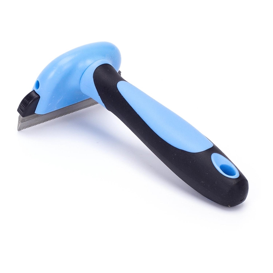 Nobleza - Bürste für Hunde und Katzen blau 7 cm