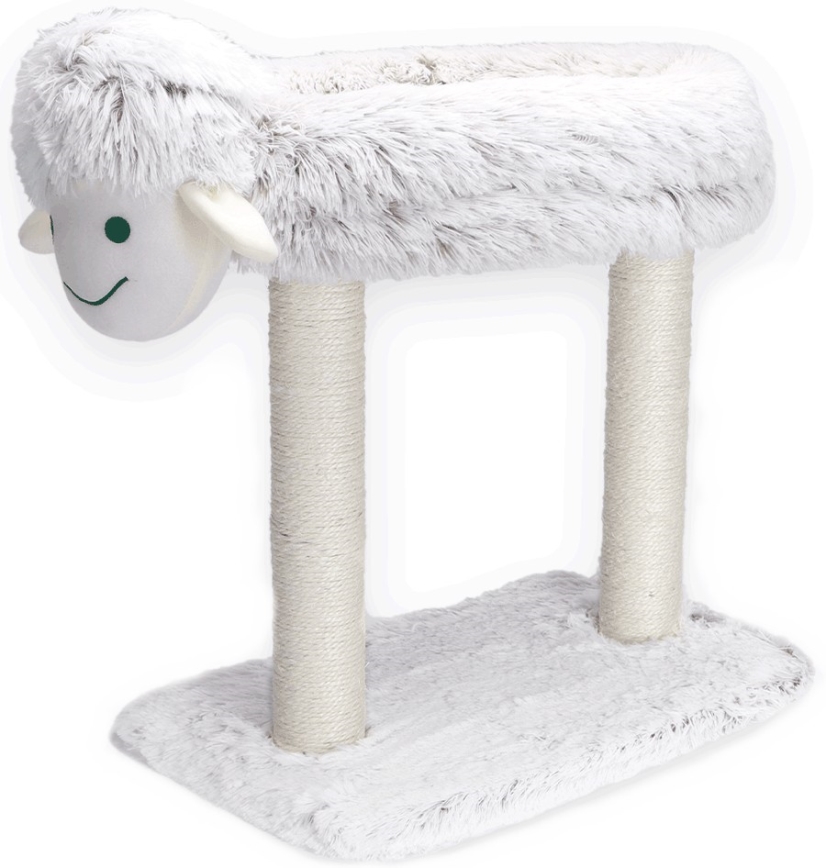 Nobleza - Kratzbaum für Katzen 50x50x30cm Schaf