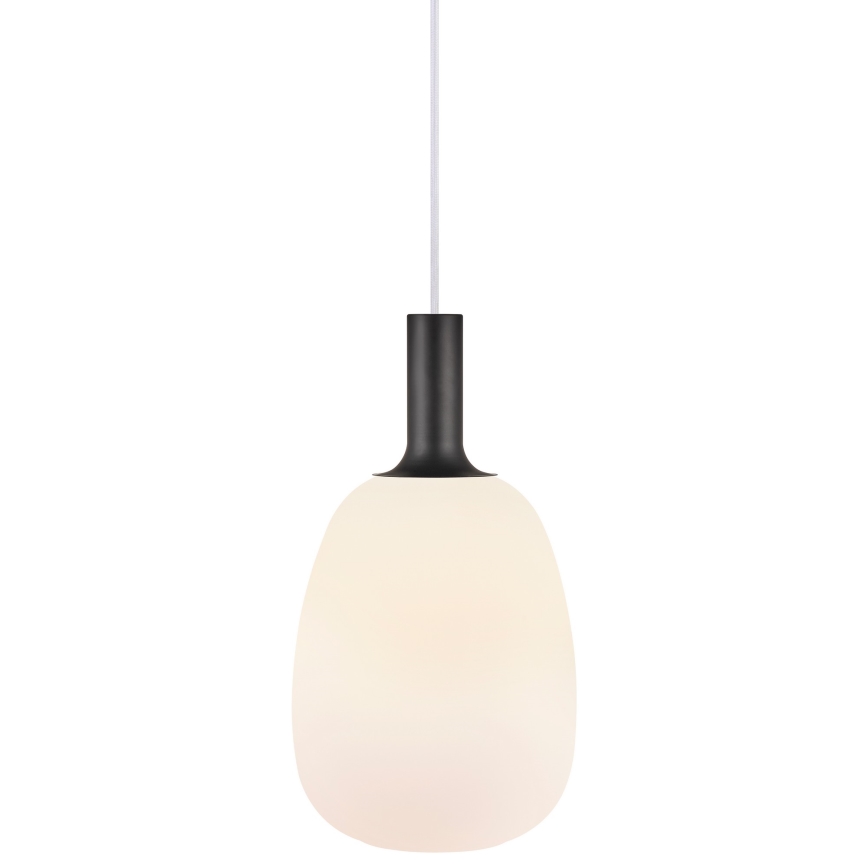 Nordlux - Hängeleuchte an Kabel ALTON 1xE27/60W/230V weiß/schwarz/ messing