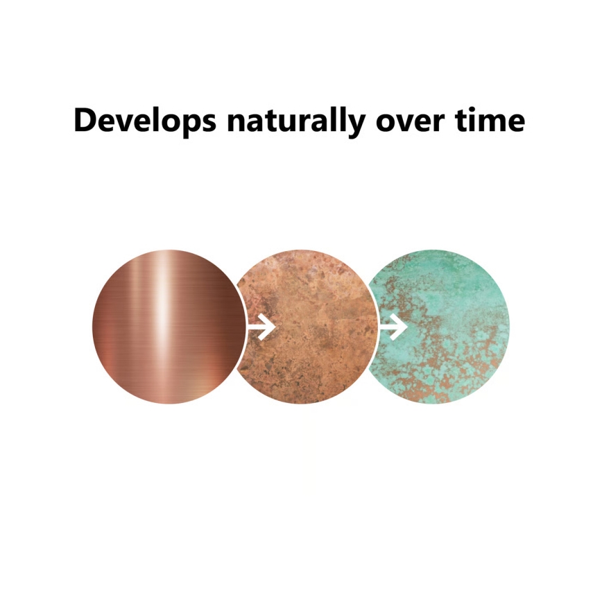 Nordlux - Außenleuchte BLOKHUS 1xE27/60W/230V IP54 kupferfarben