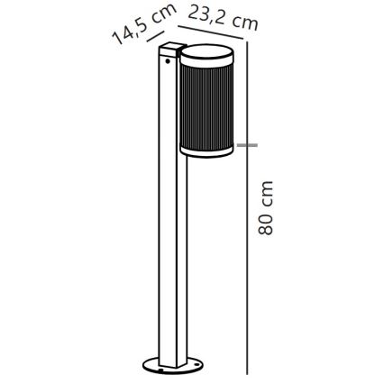 Nordlux - Außenleuchte COUPAR 1xE27/25W/230V IP54 weiß