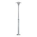 Nordlux - Außenleuchte VEJERS 1xE27/60W/230V IP54 silber 130 cm