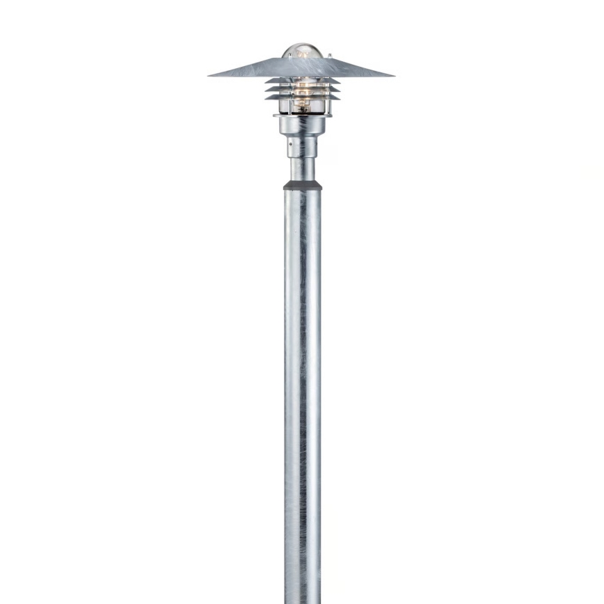 Nordlux - Außenleuchte VEJERS 1xE27/60W/230V IP54 silber 130 cm