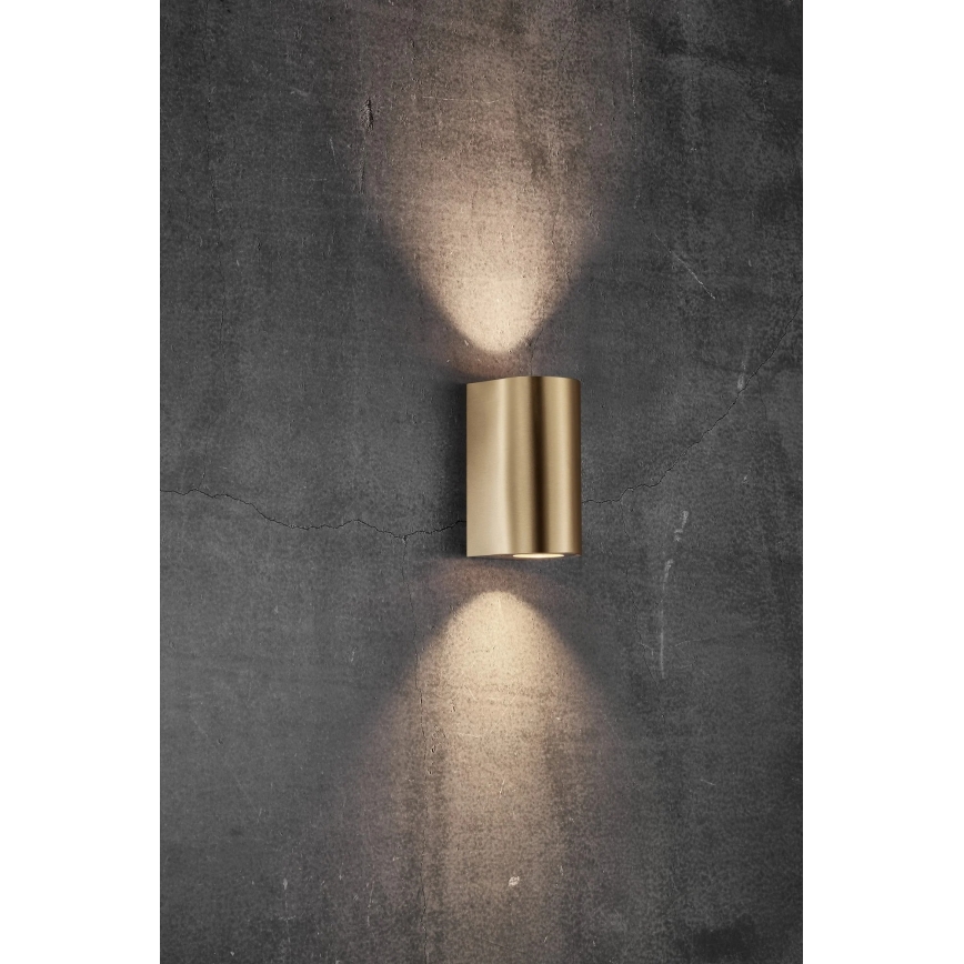 Nordlux - Außenwandleuchte CANTO 2xGU10/28W/230V IP44 Messing