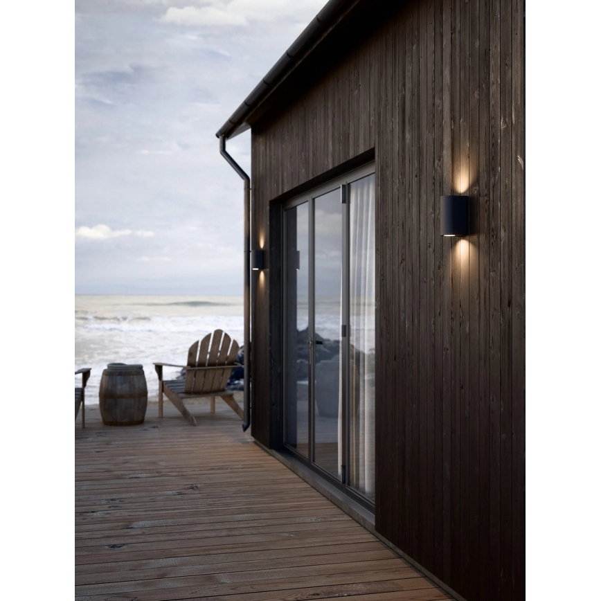 Nordlux - Außenwandleuchte CANTO 2xGU10/28W/230V IP44 schwarz