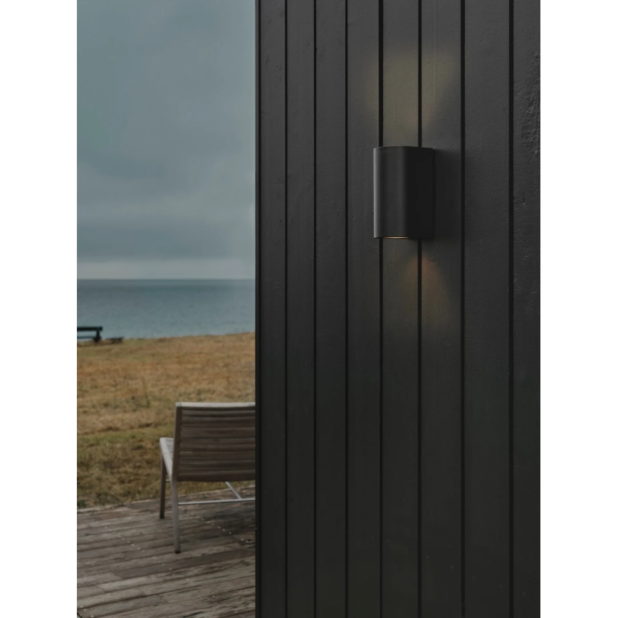 Nordlux - Außenwandleuchte CANTO 2xGU10/28W/230V IP44 schwarz