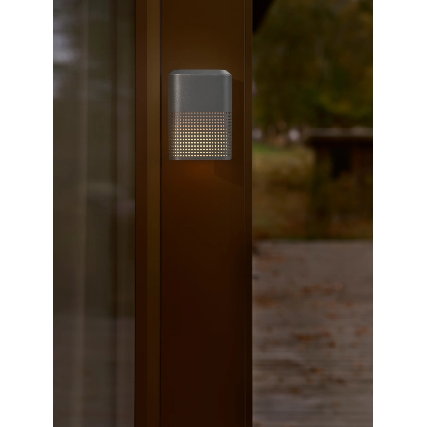 Nordlux - Außenwandleuchte SIDARA 1xE27/15W/230V IP54 anthrazit