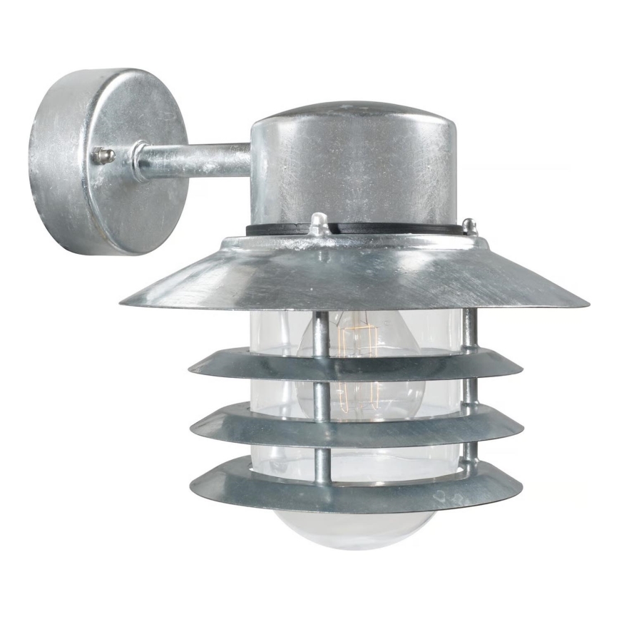 Nordlux - Außenwandleuchte VEJERS 1xE27/60W/230V IP54 silber