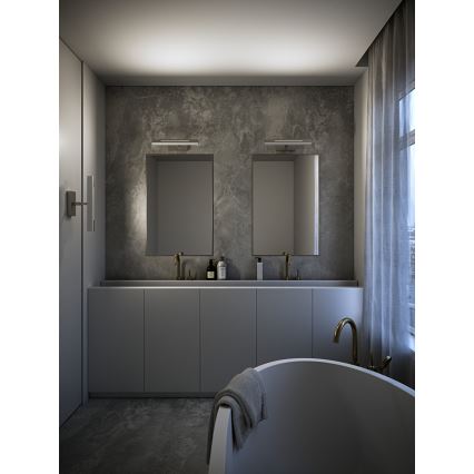 Nordlux - Dimmbare LED-Badezimmer-Spiegelbeleuchtung OTIS LED/14W/230V IP44 40 cm silbern