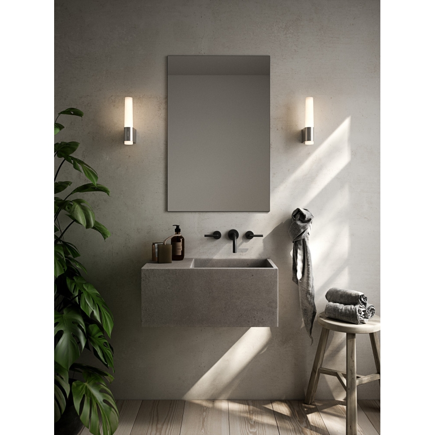 Nordlux - Dimmbare LED-Badezimmer-Wandleuchte HELVA LED/6,8W/230V IP44 CRI 90 glänzendes Chrom