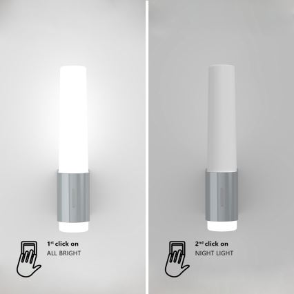 Nordlux - Dimmbare LED-Badezimmer-Wandleuchte HELVA LED/6,8W/230V IP44 CRI 90 weiß