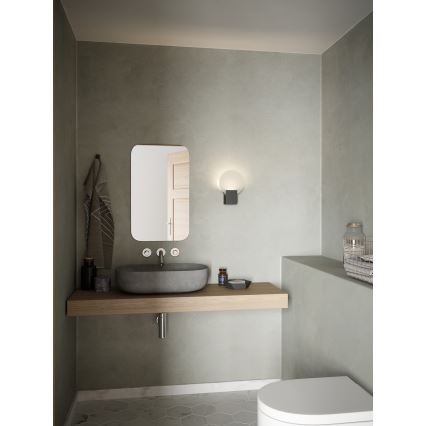 Nordlux - Dimmbare LED-Badezimmer-Wandleuchte HESTER LED/9,5W/230V IP44 schwarz