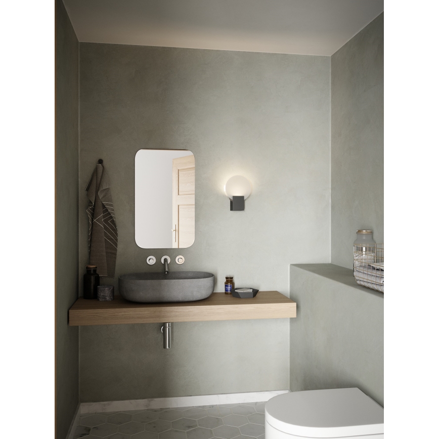 Nordlux - Dimmbare LED-Badezimmer-Wandleuchte HESTER LED/9,5W/230V IP44 schwarz