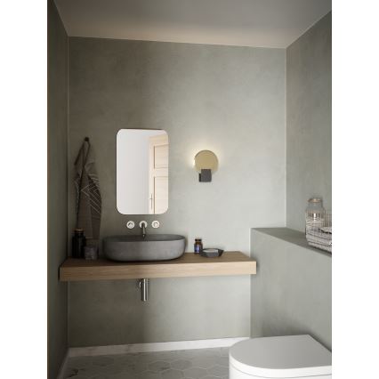 Nordlux - Dimmbare LED-Badezimmer-Wandleuchte HESTER LED/9,5W/230V IP44 schwarz