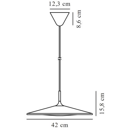 Nordlux - Dimmbare LED-Hängeleuchte BALANCE LED/230V 2700K schwarz