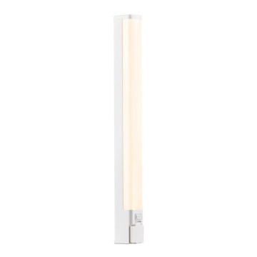 Nordlux - dimmbare LED-Spiegelleuchte für das Badezimmer mit Steckdose SJAVER LED/15W/230V IP44 60 cm weiß