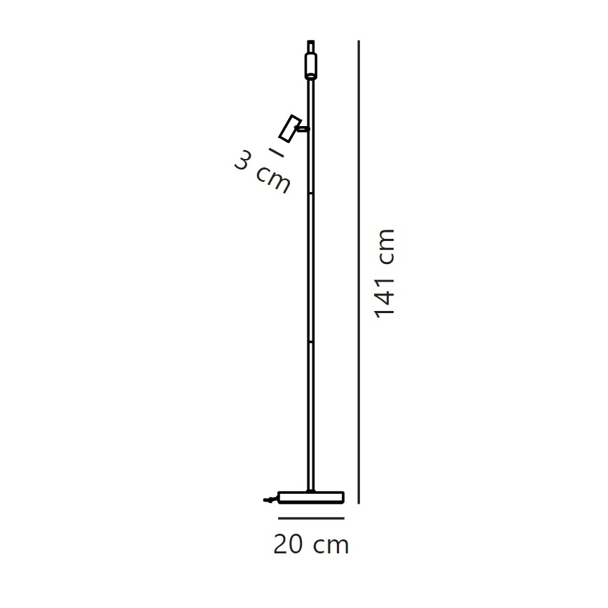 Nordlux - Dimmbare LED-Stehleuchte mit Touch-Funktion OMARI 2xLED/3,2W/230V weiß