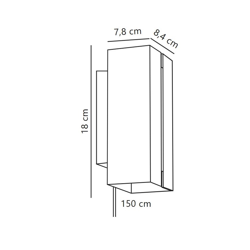 Nordlux - Dimmbare LED-Wandleuchte CURTIZ 2xLED/4,5W/230V schwarz