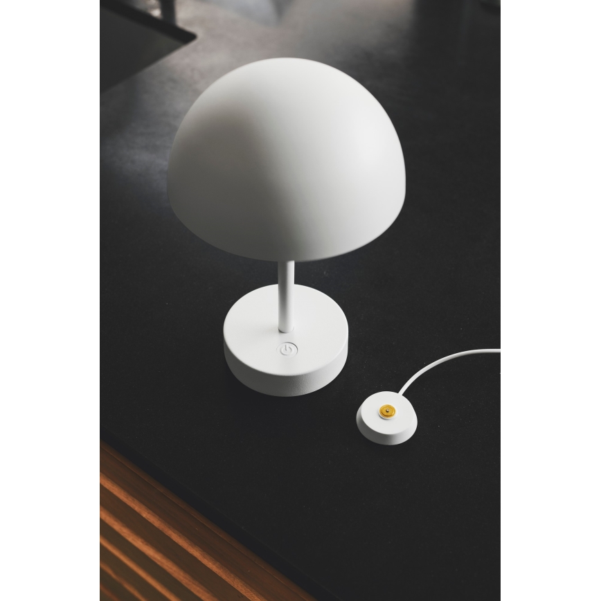 Nordlux - LED dimmbar und wiederaufladbar Außen-Tischlampe ELLEN LED/2,8W/3,7V 2200 mAh IP44 weiß
