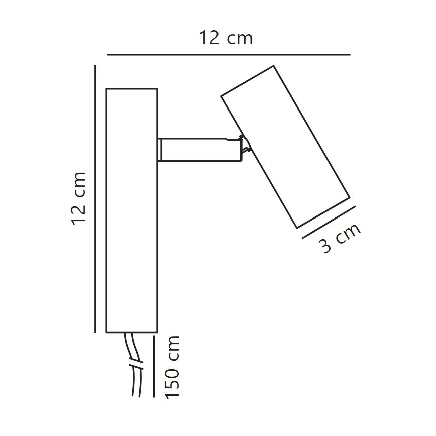 Nordlux - Dimmbarer LED-Wandstrahler OMARI LED/3,2W/230V weiß