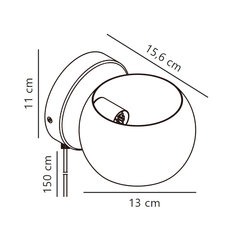 Nordlux - Einstellbarer Wandstrahler BELIR 1xG9/5W/230V weiß