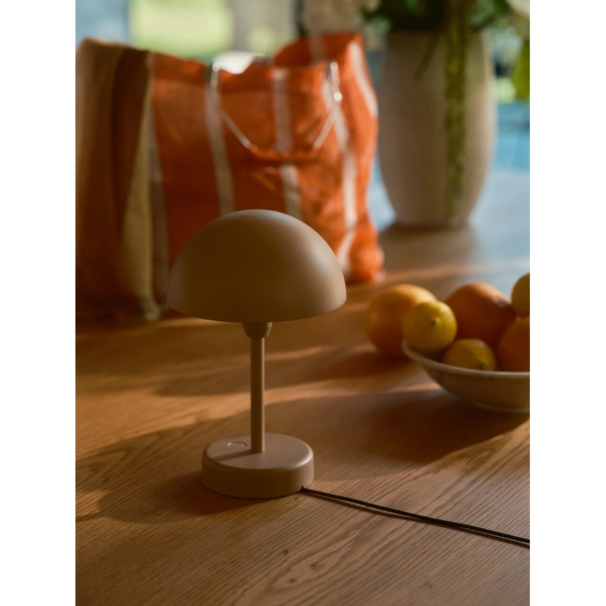 Nordlux - LED-dimmbare, wiederaufladbare Außen-Tischlampe ELLEN LED/2,8W/3,7V 2200 mAh IP44 braun