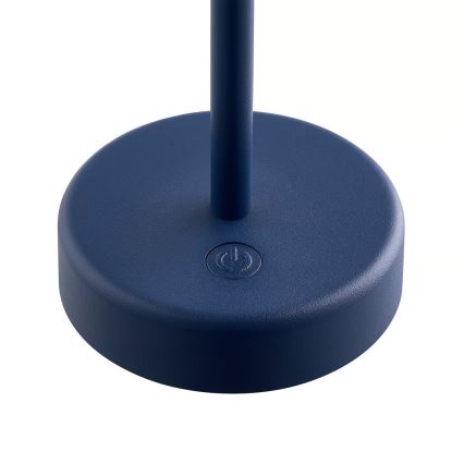 Nordlux - Dimmbares, wiederaufladbares LED-Outdoor-Tischlicht ELLEN mit Touch-Bedienung, LED/2,8W/3,7V IP44, blau