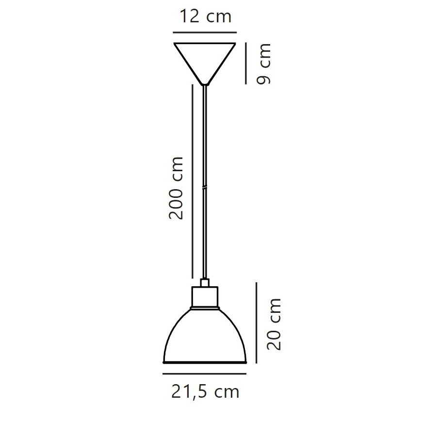 Nordlux - Hängeleuchte an Schnur POP 1xE27/40W/230V weiß