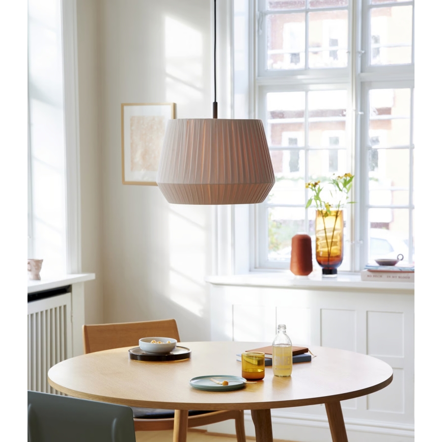 Nordlux - Hängeleuchte DICTE mit Kabel 1xE27/60W/230V Ø40 cm beige