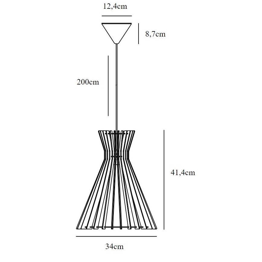 Nordlux - Hängeleuchte GROA 1xE27/60W/230V