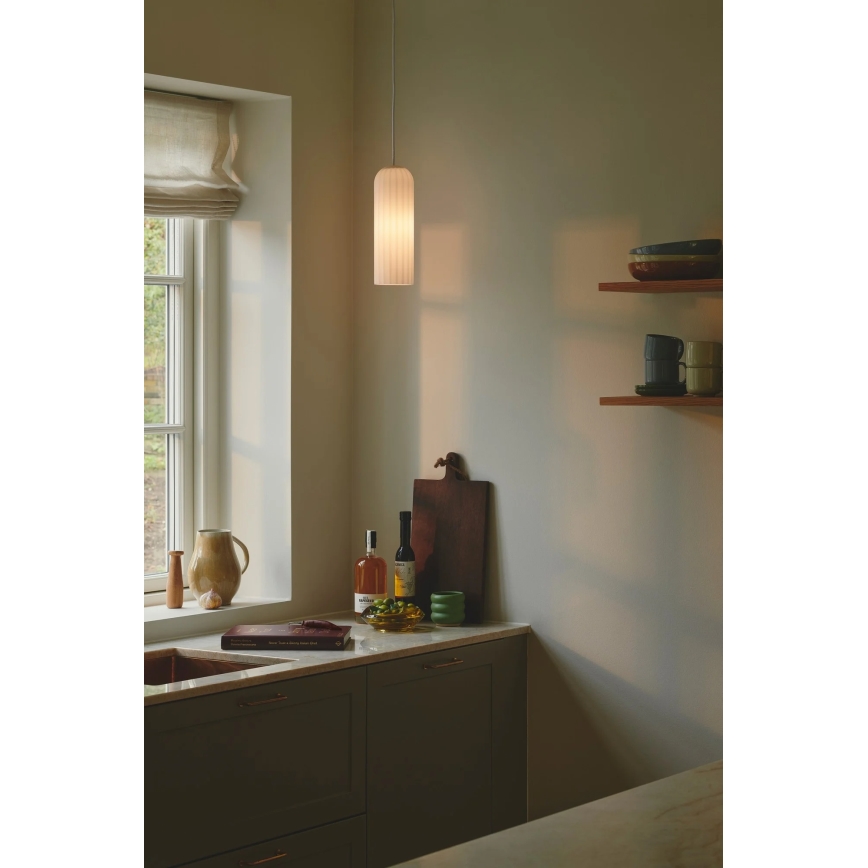 Nordlux - Hängeleuchte MIELLA an Kabel 1xE27/25W/230V weiß