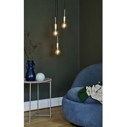 Nordlux - Hängeleuchte PACO 3xE27/25W/230V Messing