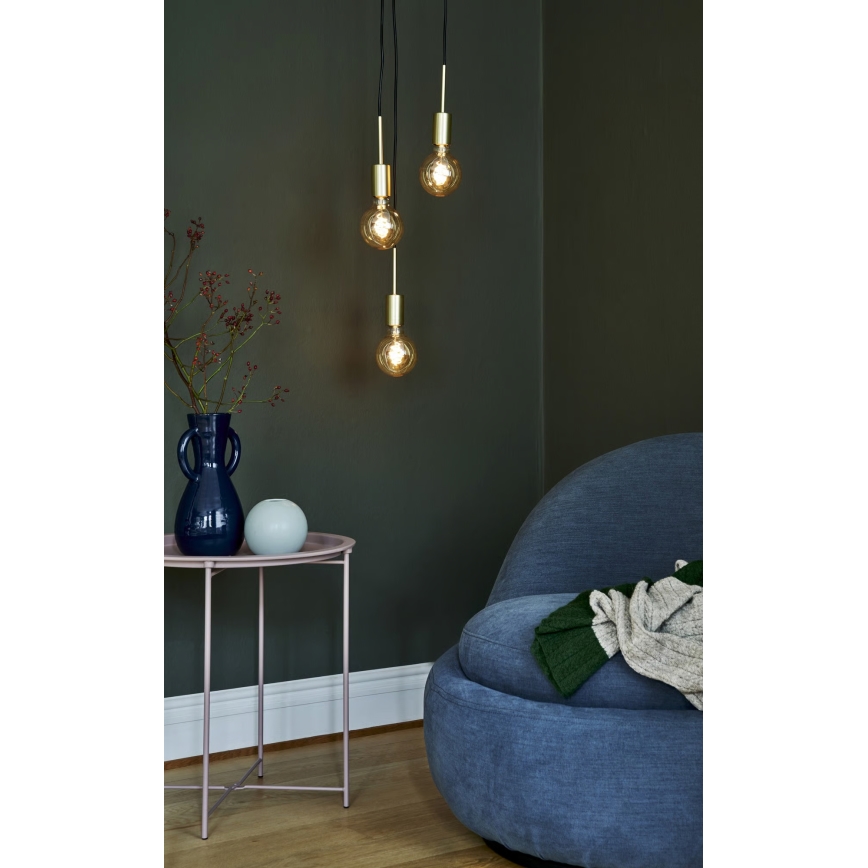 Nordlux - Hängeleuchte PACO 3xE27/25W/230V Messing