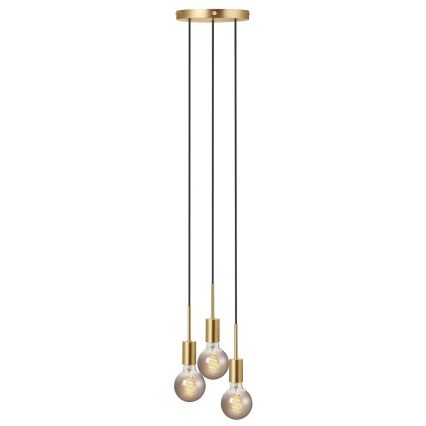 Nordlux - Hängeleuchte PACO 3xE27/25W/230V Messing