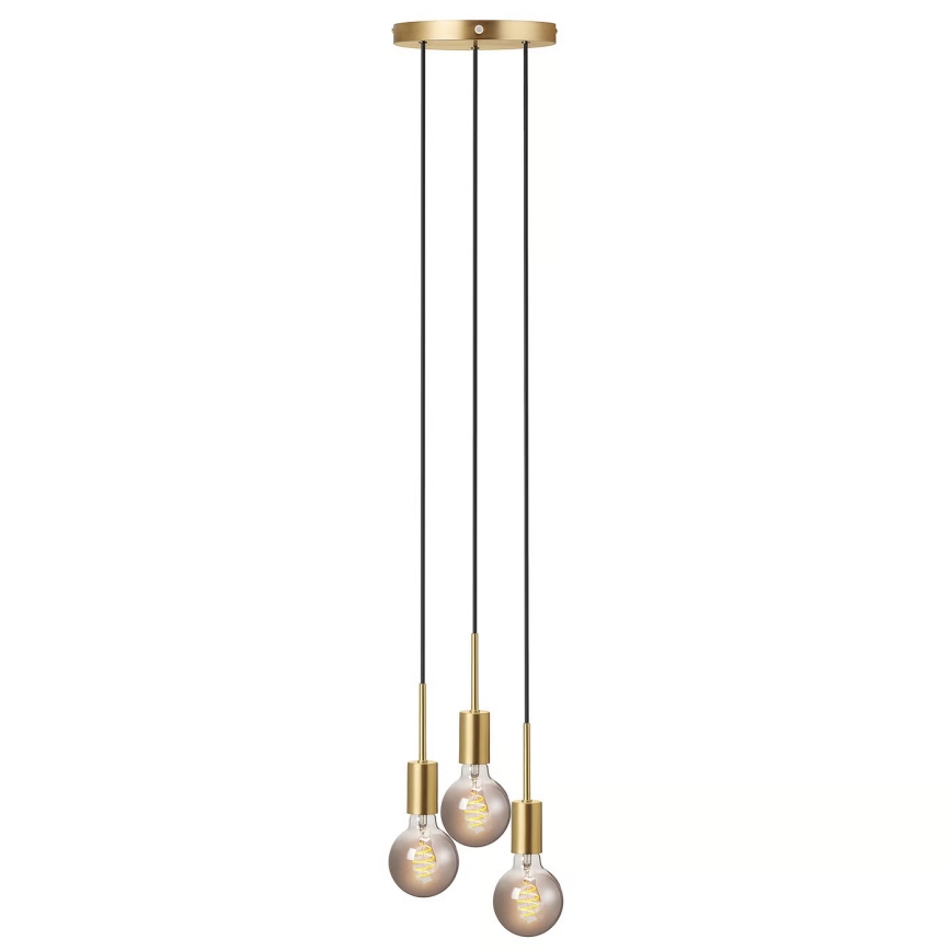 Nordlux - Hängeleuchte PACO 3xE27/25W/230V Messing