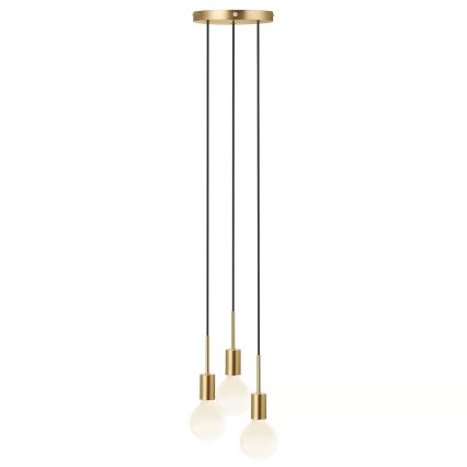 Nordlux - Hängeleuchte PACO 3xE27/25W/230V Messing