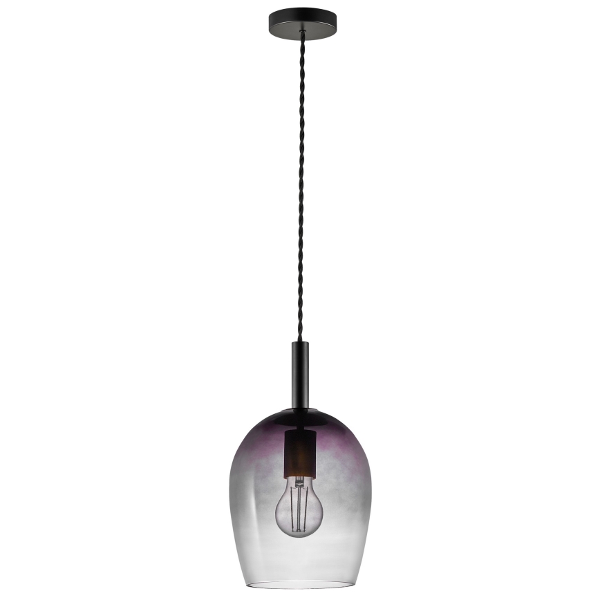 Nordlux - Hängeleuchte UMA 1xE27/40W/230V Ø 18 cm schwarz/rauchfarben