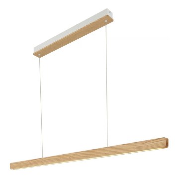 Nordlux - ILGAS LED-Pendelleuchte, dimmbar, 47W/230V, 3000K, Beige/Weiß/Esche, 115 cm