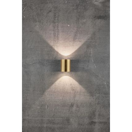 Nordlux - LED Außenwandleuchte CANTO 2xLED/6W/230V IP44 Messing