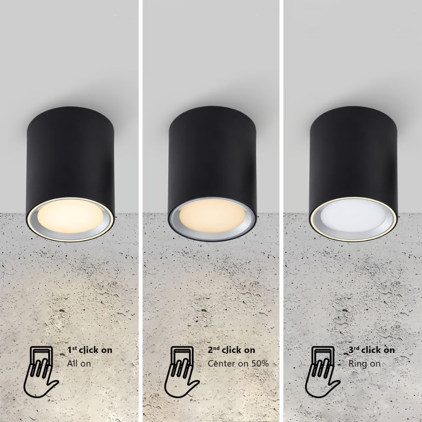 Nordlux - LED Badezimmer-Einbaustrahler LANDON LED/6,5W/230V IP44 schwarz