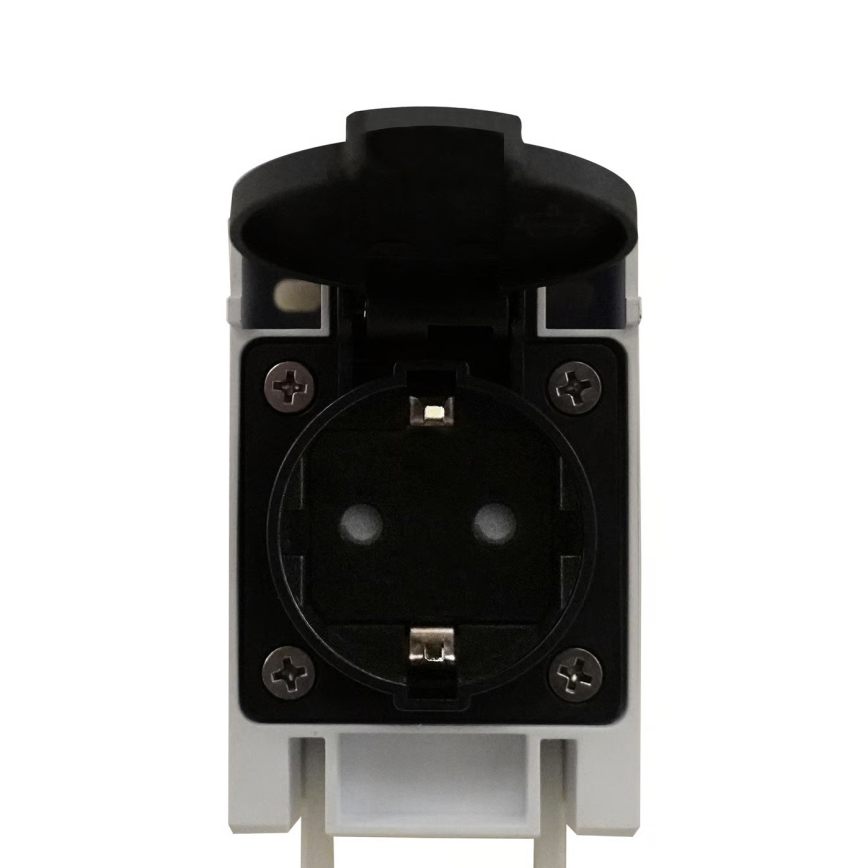 Nordlux - LED-Badspiegelleuchte mit Steckdose MALAIKA LED/15W/230V IP44 68,4cm schwarz