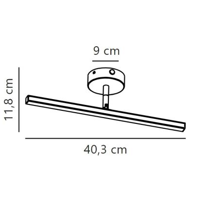 Nordlux - LED-Badezimmer-Spiegelleuchte IP LED/6,2W/230V IP44 40 cm mattchrom