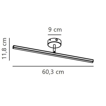 Nordlux - LED-Badezimmer-Spiegelleuchte IP LED/7,2W/230V IP44 60 cm mattchrom