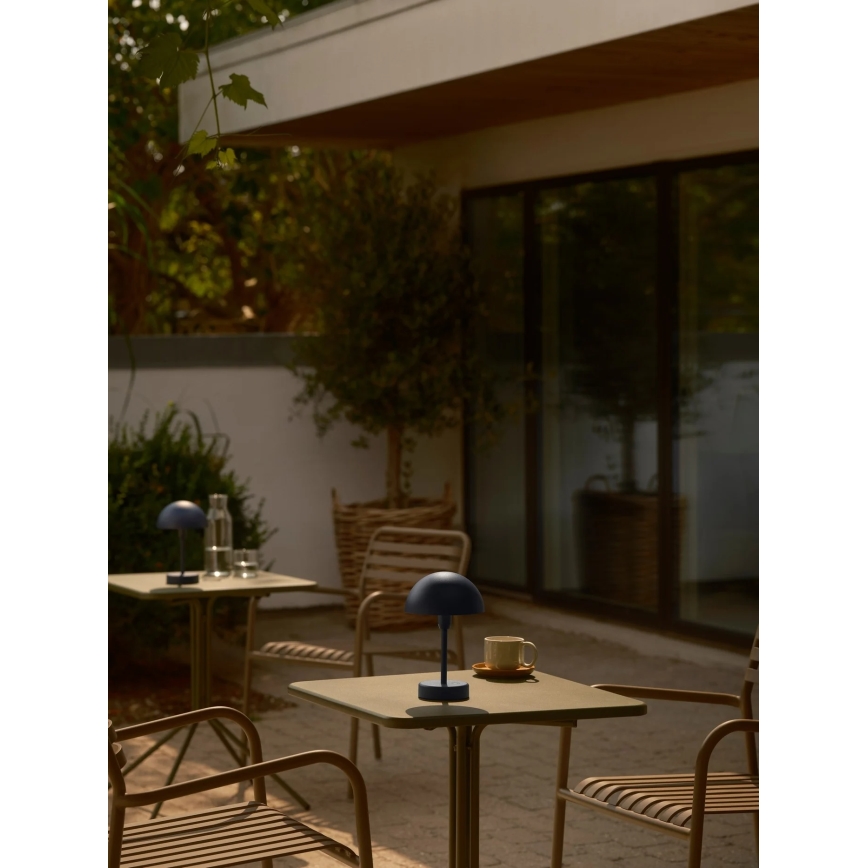 Nordlux - ELLEN LED, dimmbar, wiederaufladbare Outdoor-Tischleuchte mit Touch, LED/2,8W/3,7V 2200 mAh IP44 blau
