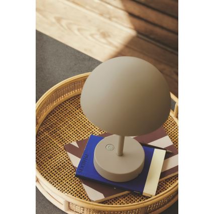 Nordlux - LED dimmbare wiederaufladbare Außen-Tischlampe ELLEN LED/2,8W/3,7V IP44 beige