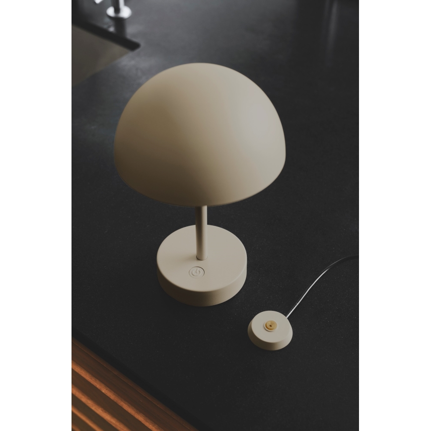 Nordlux - LED dimmbare wiederaufladbare Außen-Tischlampe ELLEN LED/2,8W/3,7V IP44 beige
