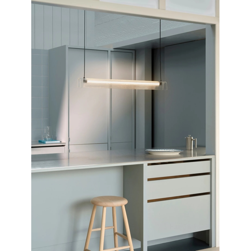 Nordlux - Dimmbare LED-Hängeleuchte an Stahlseil ALIANI LED/20W/230V 3000K 100 cm schwarz/klar