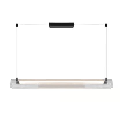 Nordlux - Dimmbare LED-Hängeleuchte an Stahlseil ALIANI LED/20W/230V 3000K 100 cm schwarz/klar