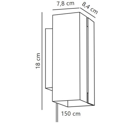 Nordlux - LED dimmbare Wandleuchte CURTIZ 2xLED/4,5W/230V Weiß