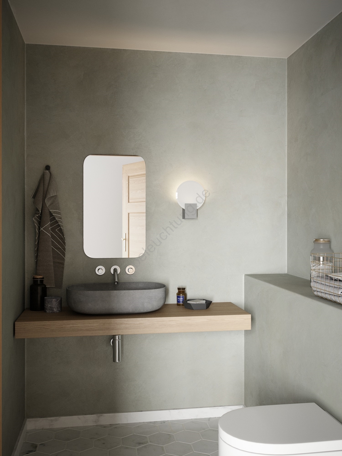 nordlux - led dimmbare badezimmer-wandleuchte hester led/9,5w/230v ip44 weiß